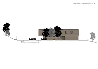 m3 EFH Küsnacht Fassade Nord-Ost