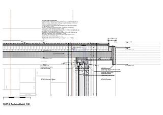 Détail toit mur, 1:20