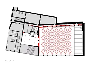 Salle de théâtre - miroir de plafond