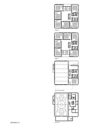 Plans d'étage Bâtiment D