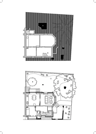 plan souterrain et rez-de-chausée  1:100