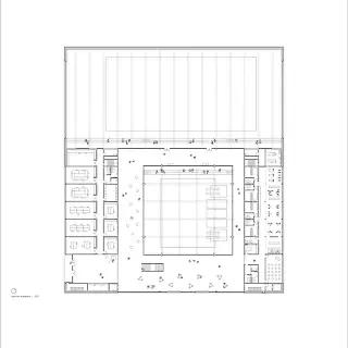 Plan des oberen Erdgeschosses 1: 200
