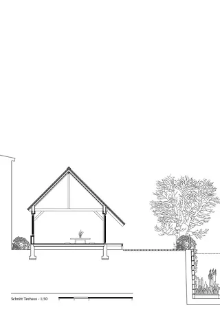 Schnitt Teehaus