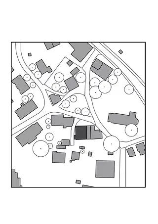 Situation Bauernhaus, Scheune