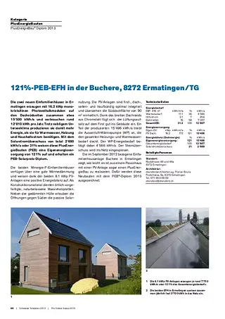 Doku zum Plus-Energie-Diplom, Schweizer Solarpreisgericht 2013