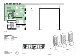 Wohnung Typ 1.3 LoftTurm A, 5. OG