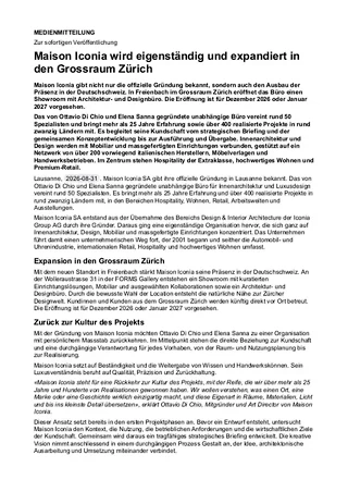 Communiqué de presse