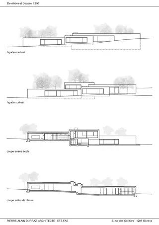 Elevations et coupes