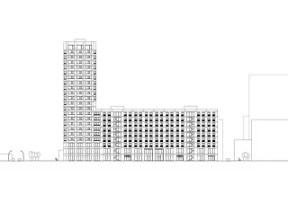 Nord-West Fassade 1:200