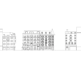 Westfassade 1:100