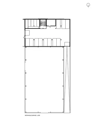 Grundriss Halle/Tiefgarage