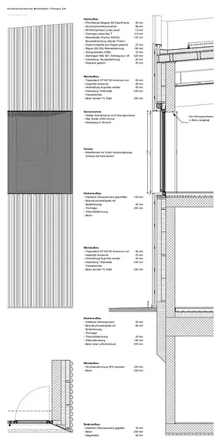 Sicherheitszentrum Weinfelden Fassadendetail 20