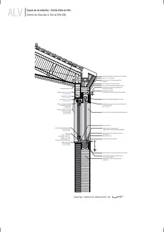 Détail mur-toit