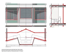 Façade sud typ 2 panneaux oscillants