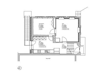 Maison d'habitation: rez-de-chaussée