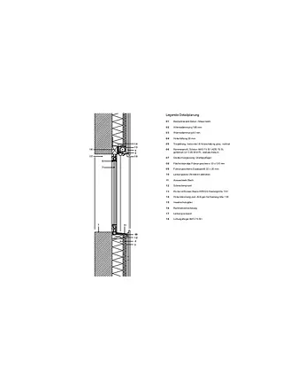 Detail Fassadenschnitt
