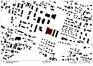 Plan d'aménagement : intégration du nouveau centre du village dans le tissu urbain existant