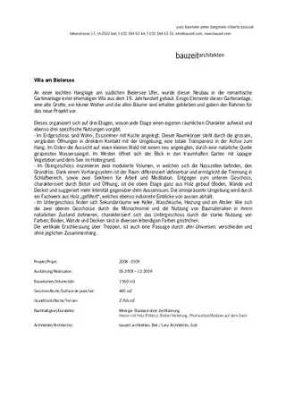 Descriptif du projet (allemand)