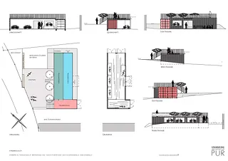 Grundriss/Situationsplan/Fassadenperspektiven
