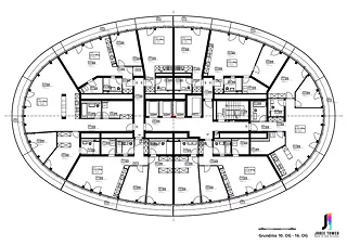 Plan 10e - 16e étage