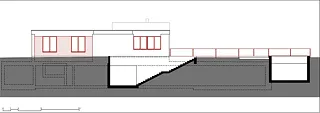 Vue nord  1:100