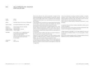 Descriptif Salle de sport polyvalente Brillantmont International School
