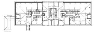 Zentralbau, Grundriss Dachgeschoss
