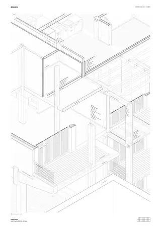 Gartenwohnen Detailaxonometrie 1/20
