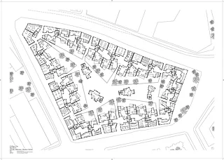 Plan du rez-de-chaussée, échelle 1:250