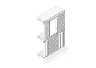 Axonometrie façade