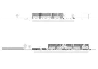 Nordwest- und Südwestfassade 1:200