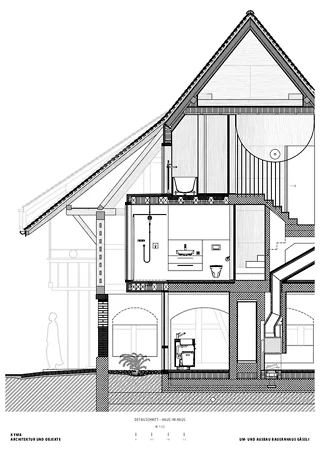 Detailschnitt – Haus im Haus