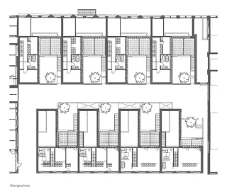 Shed, Grundriss Obergeschoss