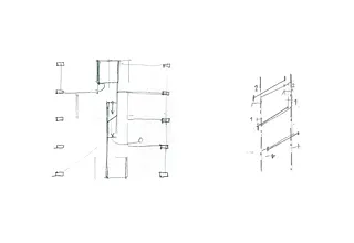Esquisse de plan et de coupe