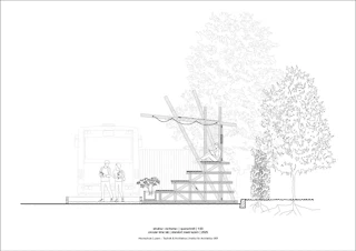 Coupe transversale Structure «Re:Frame» – Tollmann Piertzovanis