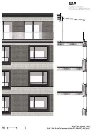 Coupe façade