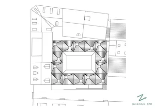 plan de toiture 1:200
