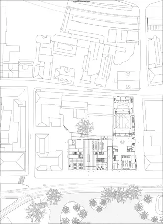 Rez-de-chaussée plan des environs