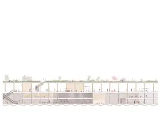 Coupe longitudinale atmosphérique 1:50
