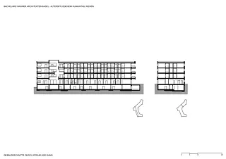Coupes atrium et cours