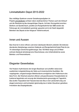 Projektbeschrieb