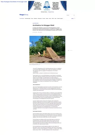 Höngger Quartier Zeitung –Artikel