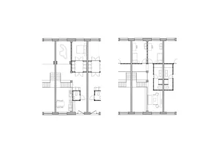 Wohnung auf drei Etagen 1:50