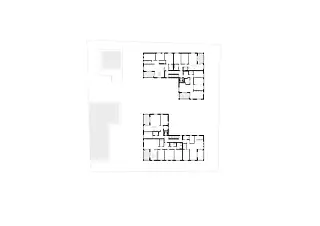 plan 2e étage, maisons A+B
