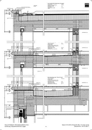 Détails de façade - loggias