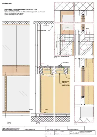 Detail der Holzstruktur