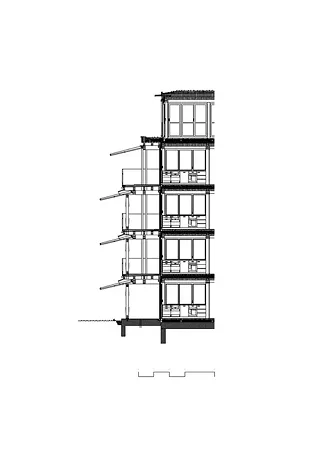 Coupe façade
