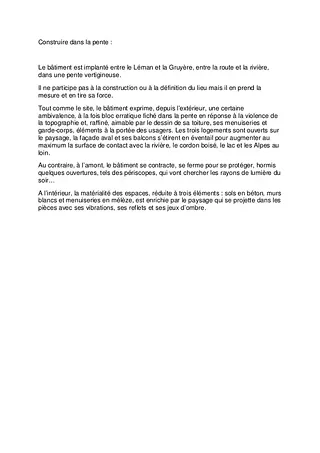 descriptif du projet