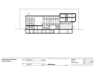 Coupe transversale hall