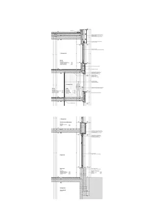 Detailschnitt Fassade